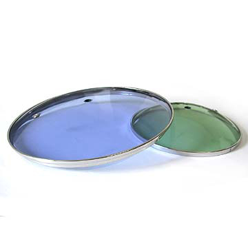 Blue & Green Tempered Glass Lids